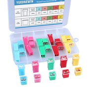 Giphtpoeet 30Pcs Jcase Car Fuse Assortment Kit Tall/Std and Low Profile Jcase Box Shaped Fuses Assortment Kit for Ford (20-60AMP)
