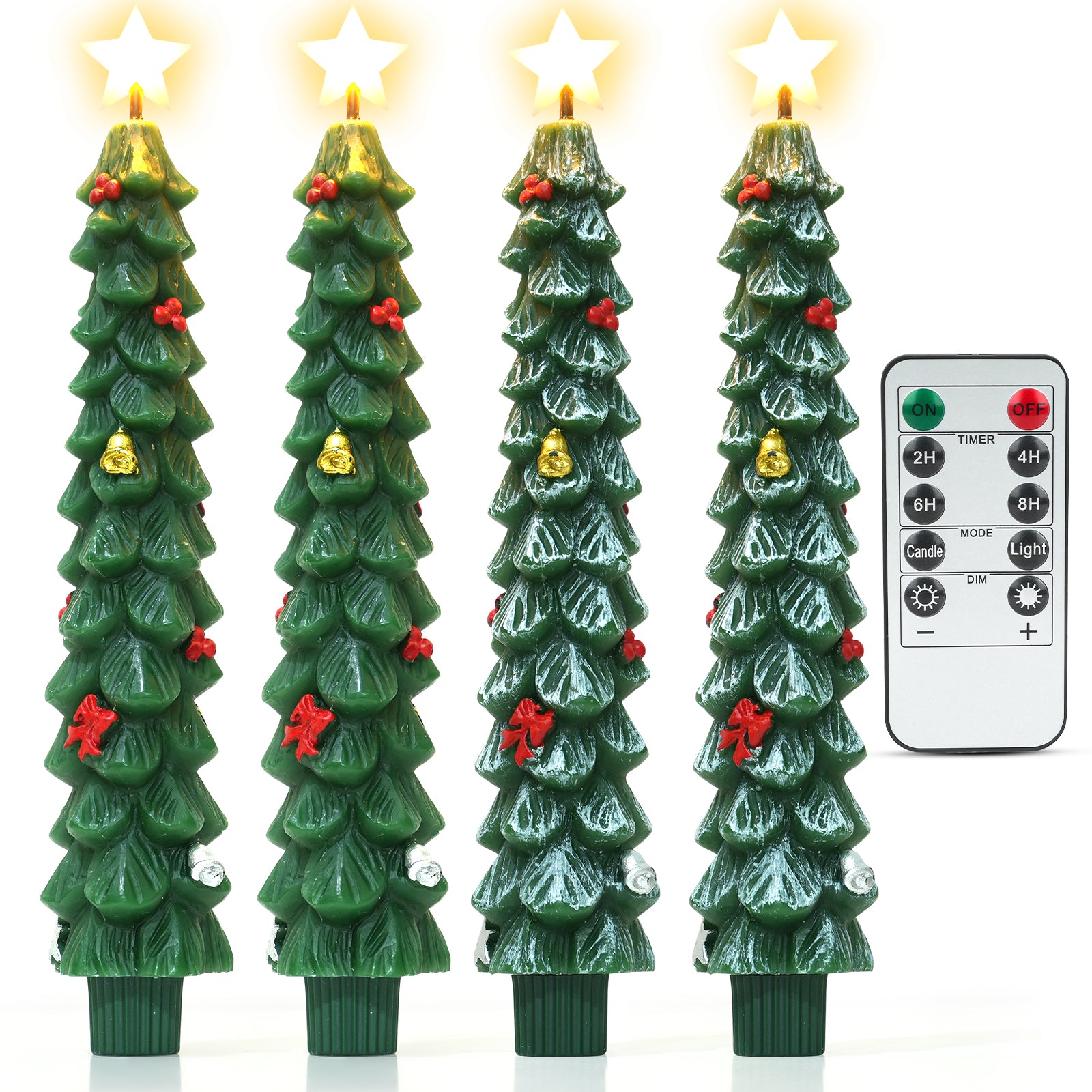 Giphtpoeet LED Window Candle Lights for Christmas, Flameless Taper Electric Candles