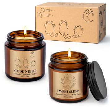 Giphtpoeet Sleep Candles Gift Set for Women