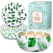 Giphtpoeet Citronella Candles Outdoor Vacation Backyard