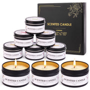 Giphtpoeet Scented Candles Gift Set 9 Pack Natural Soy Wax Jar Candles for Home Scented