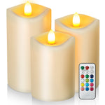 Giphtpoeet LED Window Candle Lights for Christmas, Flameless Taper Electric Candles
