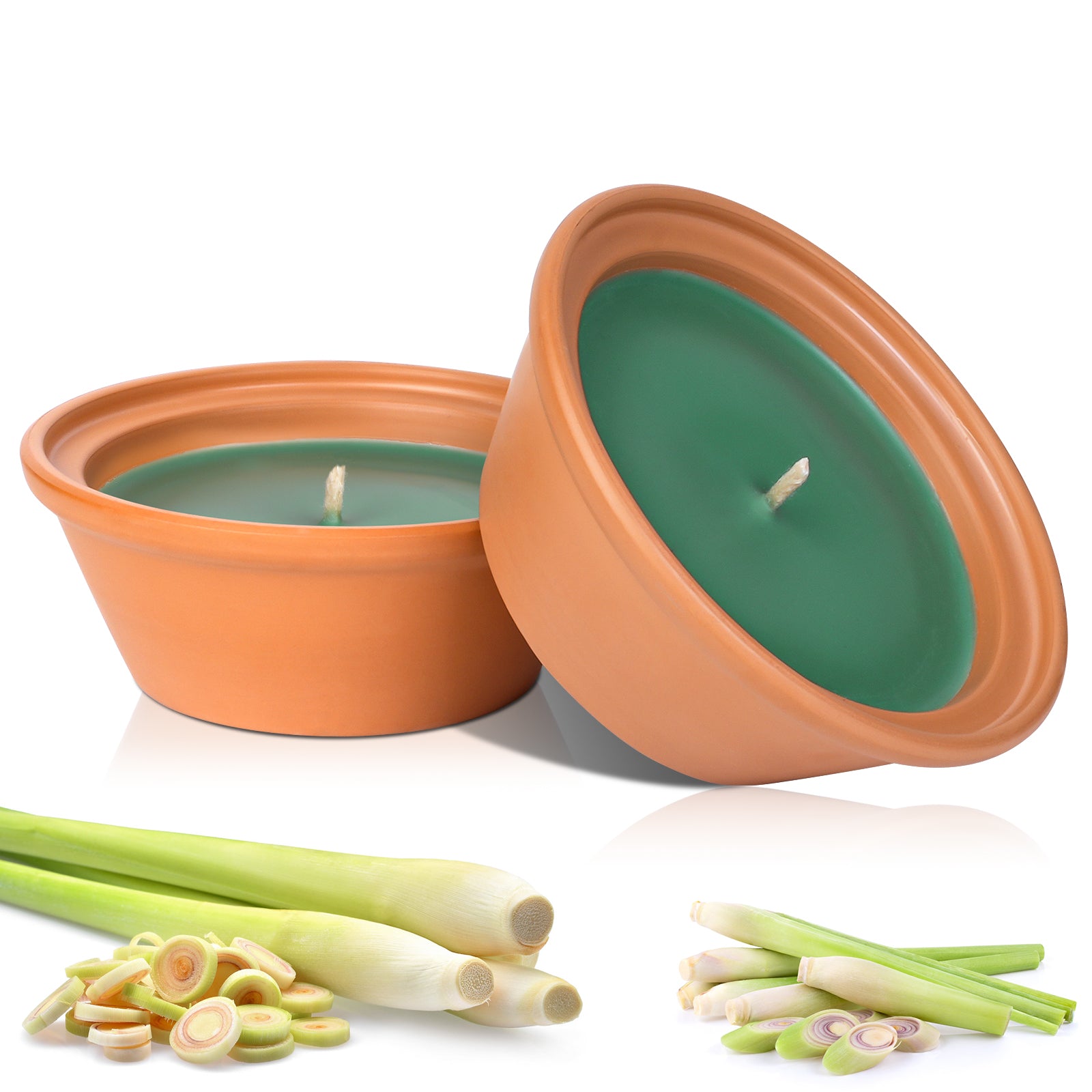 Giphtpoeet Citronella Jar Candles Outdoor Burn for 150h Summer Garden Yard 2 Pack Soy Wax