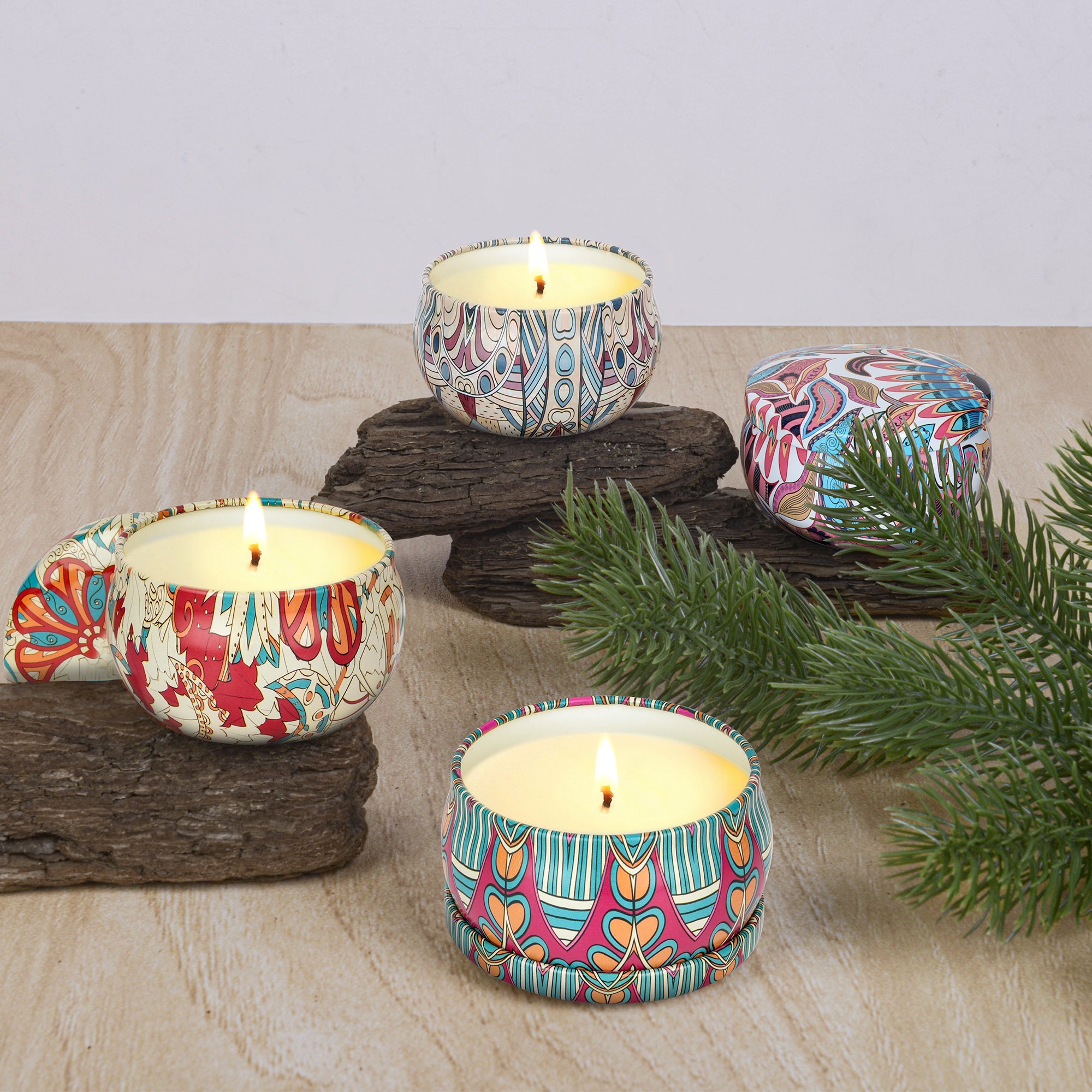Giphtpoeet 9 Pack Scented Candles Gifts for Women 140-200 Hours Long Listing Natural Soy Wax Candles for Christmas Day
