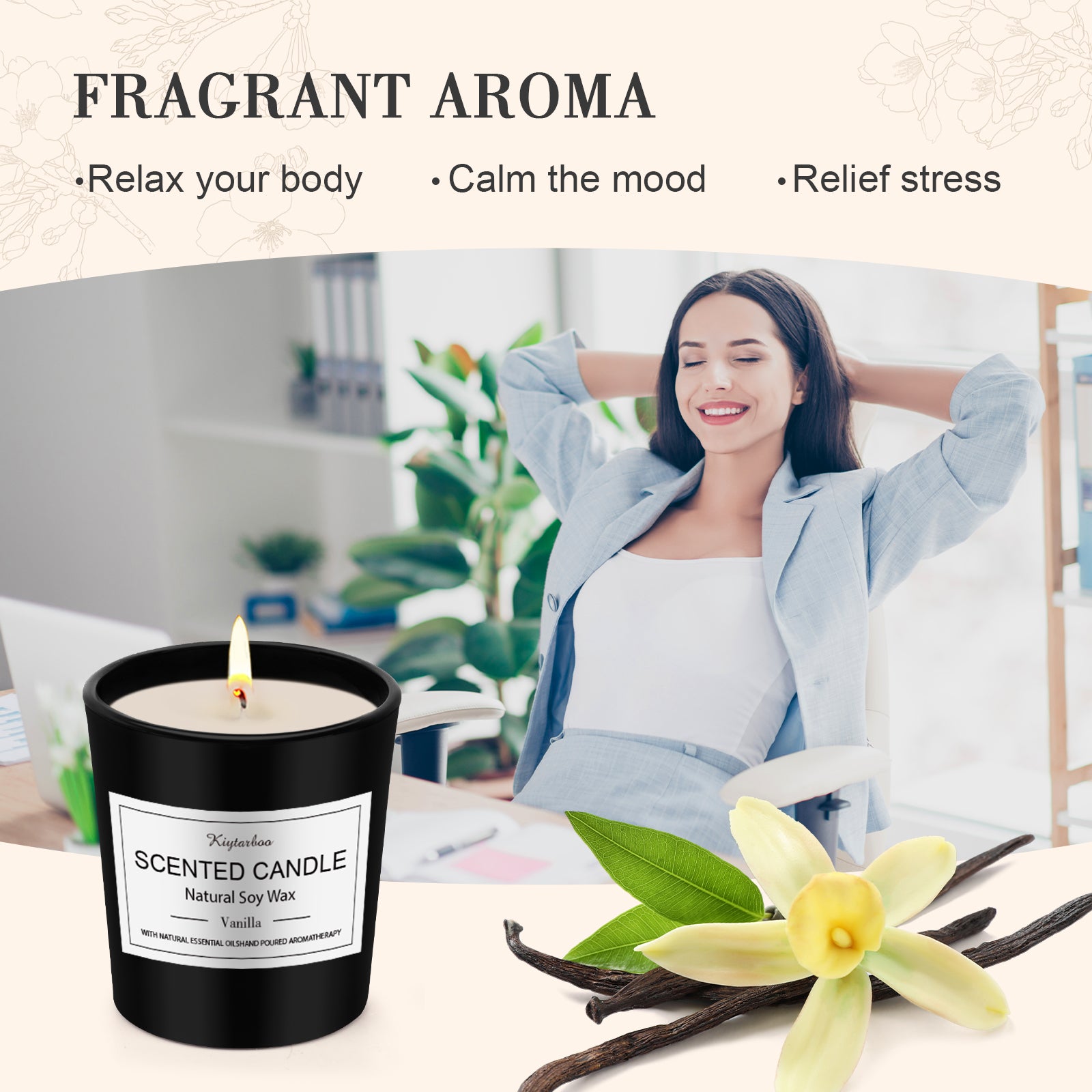 Giphtpoeet Scented Candles Aromatherapy Candle Set 9 pack Burning Time for 180h