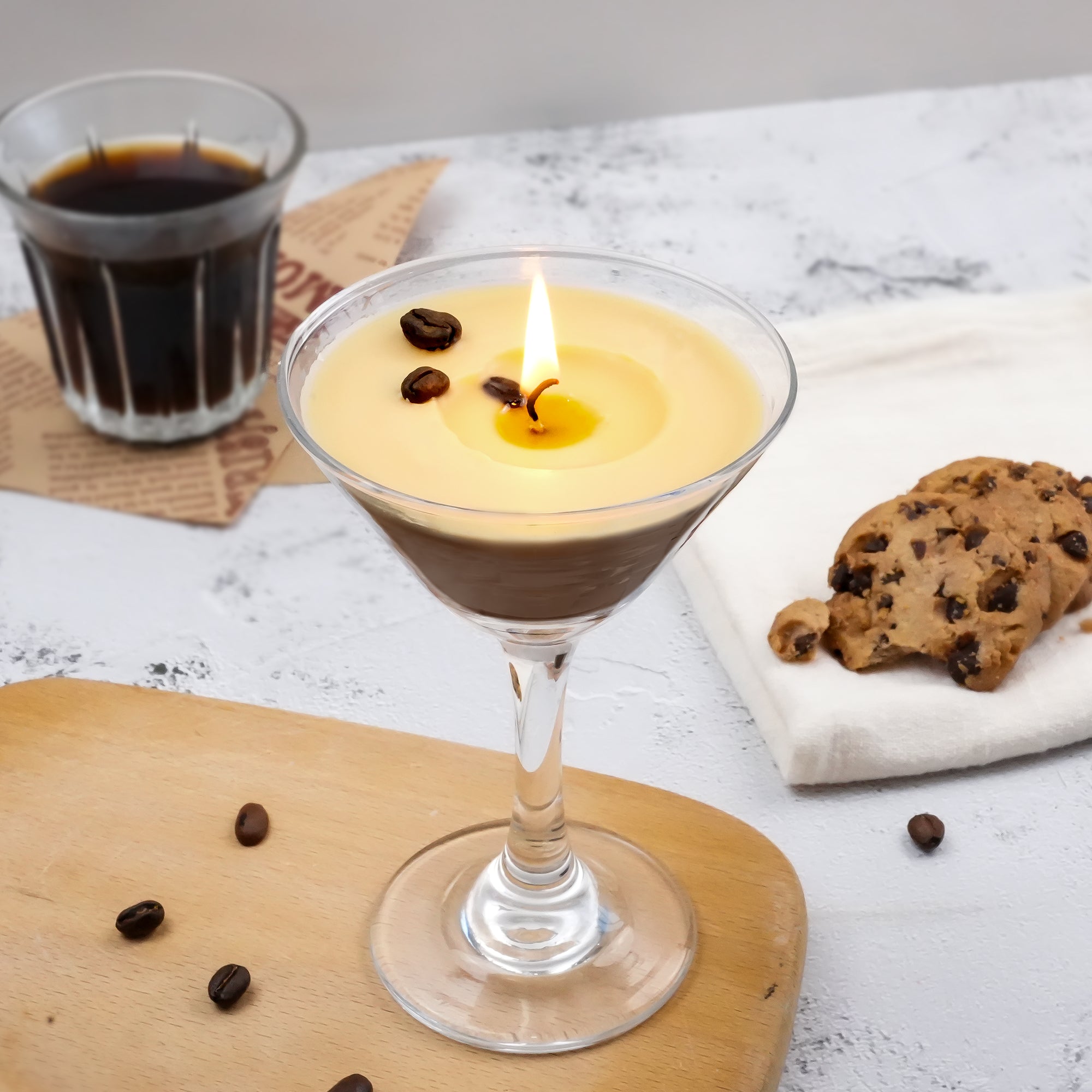 Martini Coffee Candles Gifts for Women, Scented Candles Unique Gifts for Women,Funny Cute Cool Cereal Soy Wax Candle for Home, Bedroom,Coffee Bar Scented for Christmas, Birthday,Halloween