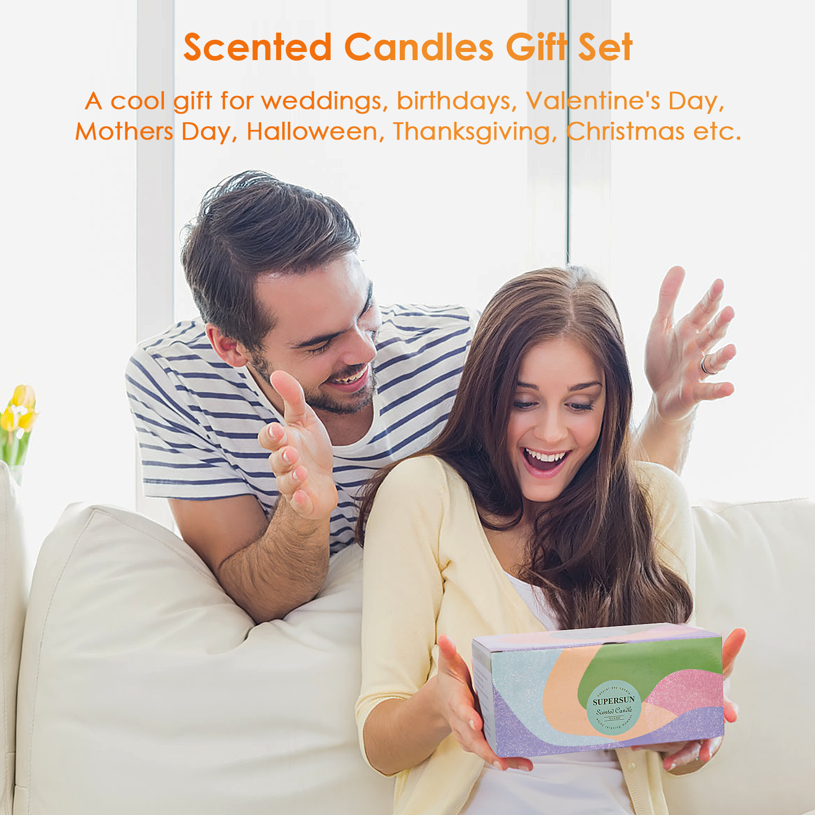 Giphtpoeet 12 Pack 30oz Scented Candles Long Lasting Fragrances Soy Wax Candle