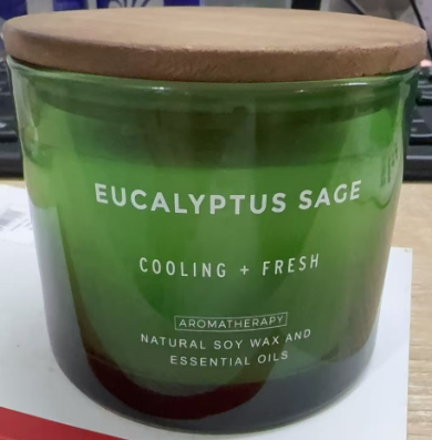 Giphtpoeet Eucalyptus Lemon Aromatherapy Candle 3-Wick Scented Glass Jar Candles 12 oz for Home