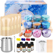 Giphtpoeet Candle Making Kit with Wax Melter Complete Candle Making Supplies, Including Electronic Stove, Soy Wax, Melting Pot Rich Scents and Dyes