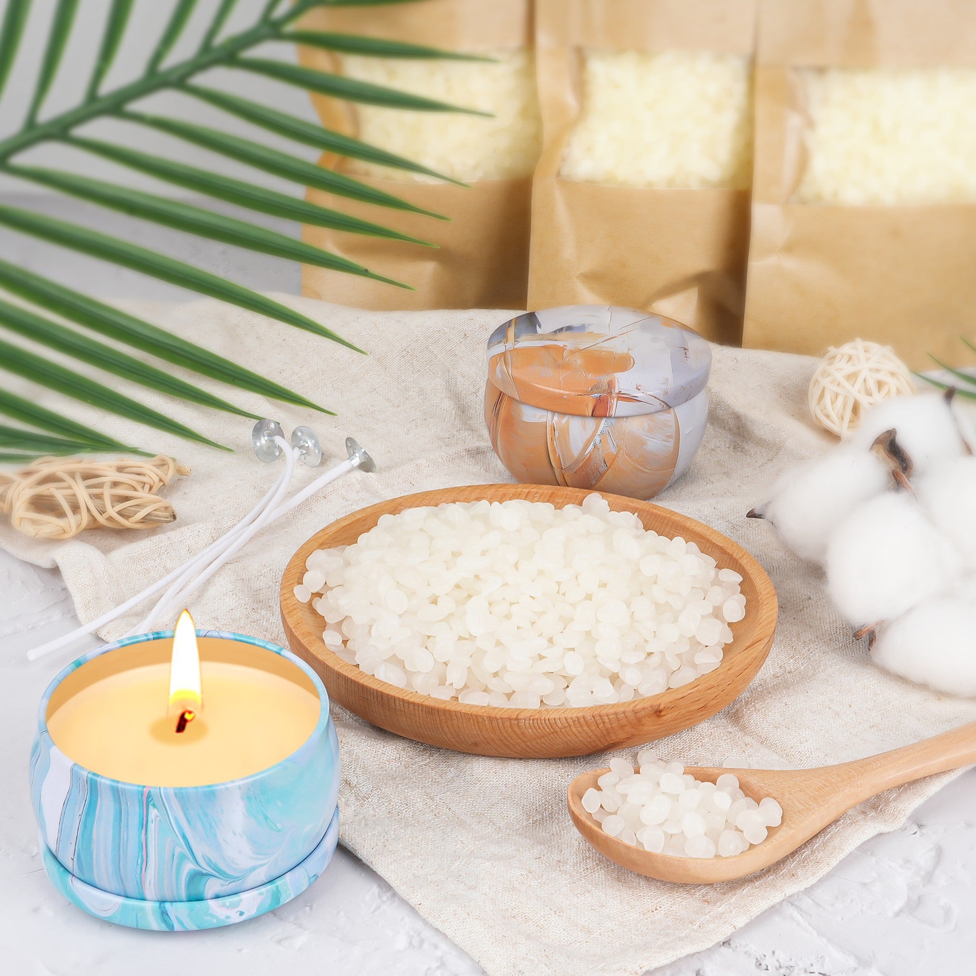 Giphtpoeet Candle Making Kit with Wax Melter Complete Candle Making Supplies, Including Electronic Stove, Soy Wax, Melting Pot Rich Scents and Dyes