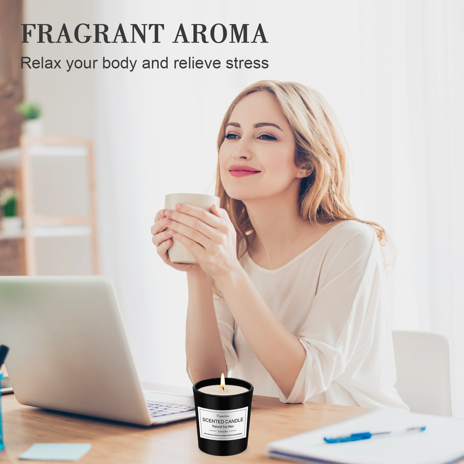 Giphtpoeet Scented Candles Gift 12 Set for Women Birthday Gift Candles Soy WaxBurning Time for 240h