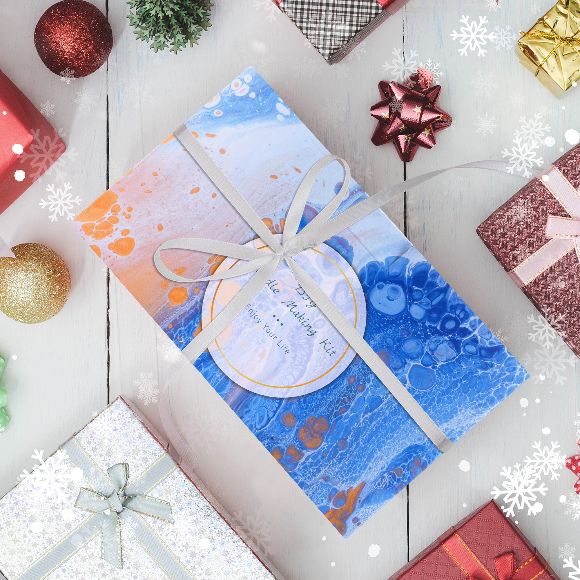 Giphtpoeet Candle Making Kit with Wax Melter Complete Candle Making Supplies, Including Electronic Stove, Soy Wax, Melting Pot Rich Scents and Dyes