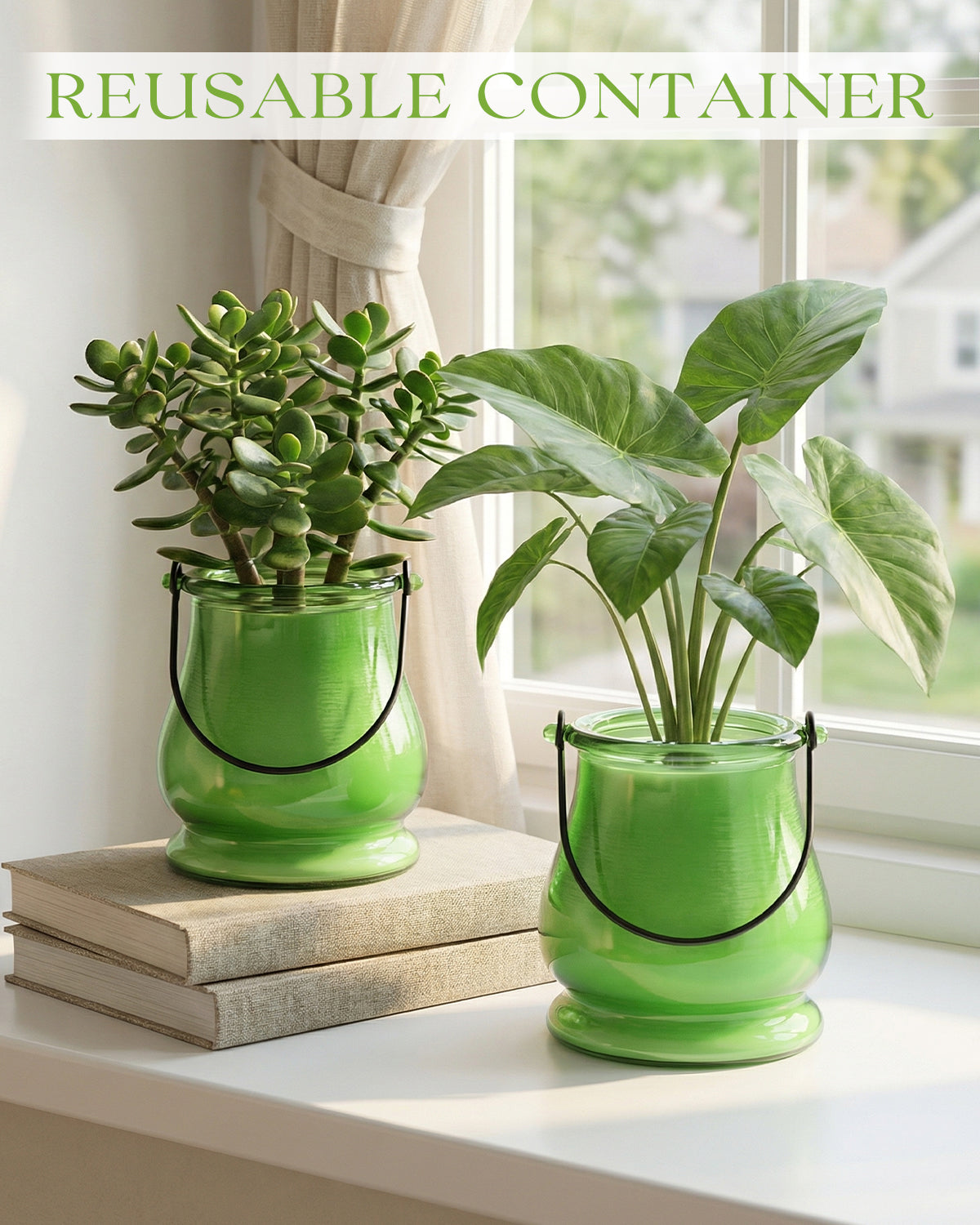 Giphtpoeet 2 Pack Citronella Candles Outdoor Hanging Lantern Soy Wax Scented Candles for Indoor Garden