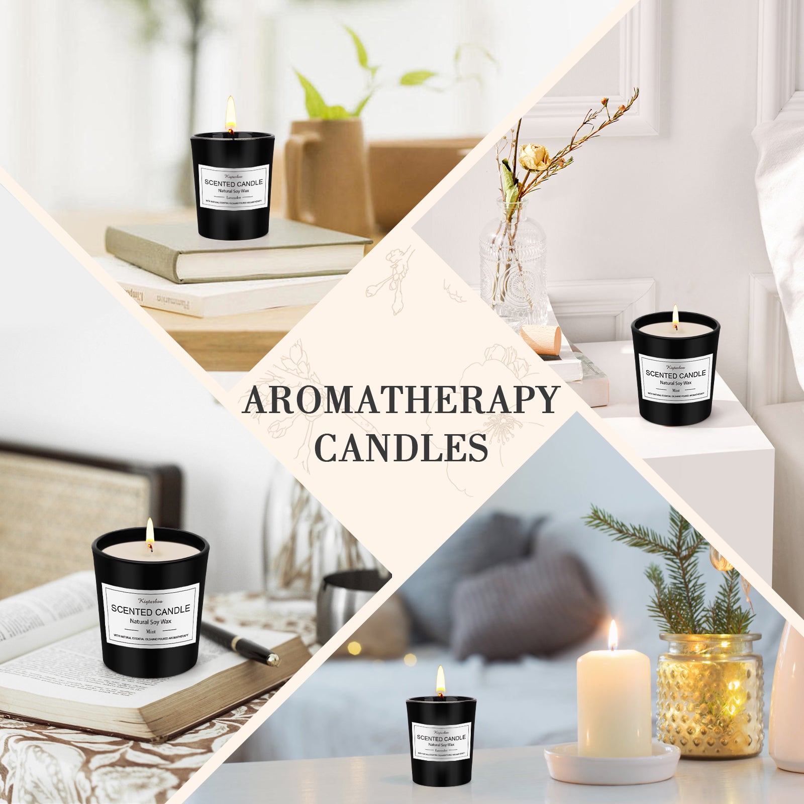 Giphtpoeet Scented Candles Gift 12 Set for Women Birthday Gift Candles Soy WaxBurning Time for 240h